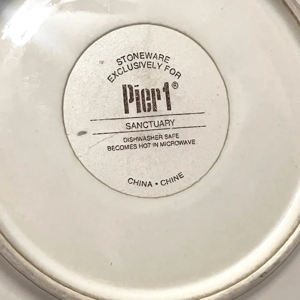 Pier 1 Stoneware SANCTUARY Salad Plate(s) Set of 2 8.5
